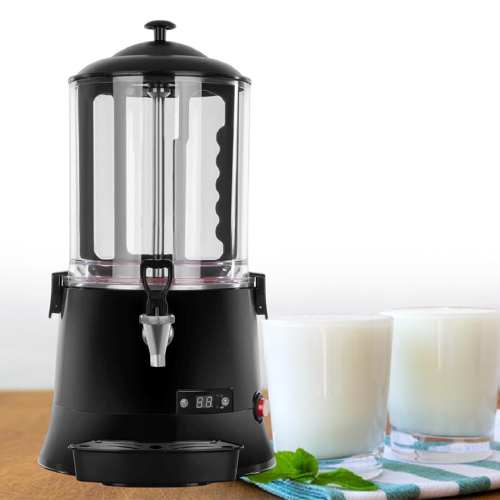 Machine à Fondre Le Chocolat à la Maison, Distributeur de Chocolat Chaud électrique de 10 L, Machine chauffante avec température réglable (110 V)