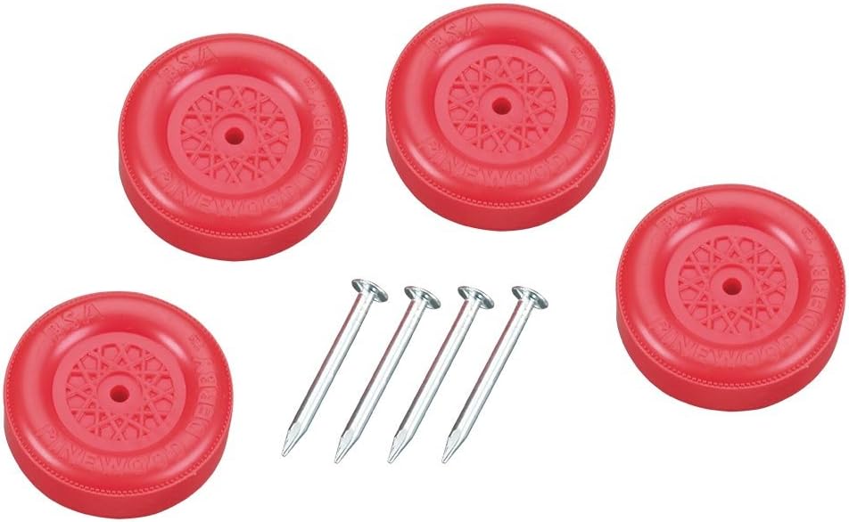 Revell Pinewood Derby Wheel & Axle Set, Red Arts, Crafts & Sewing