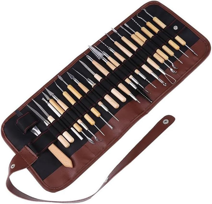 Clay Tools Carving Oil Clay Pottery Repair 22 Sets of Radium Wire with Pen Bag Set