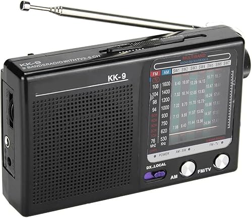 Radio portátil AM FM SW, radio digital de onda corta con reproductor de MP3, mini radio, transistor de radio de onda corta, funciona con pilas,