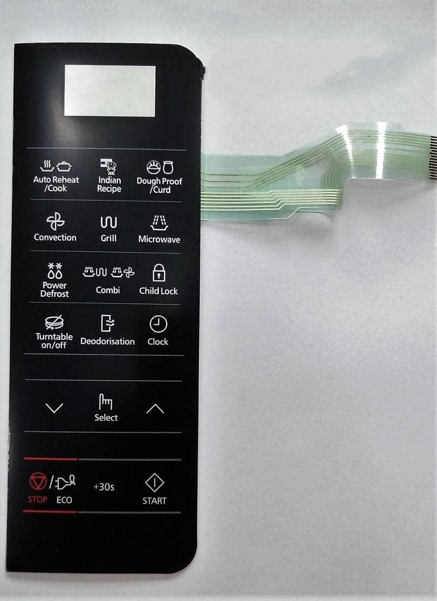 Able MC28H5013 Microwave Oven Membrane Keypad (Black)