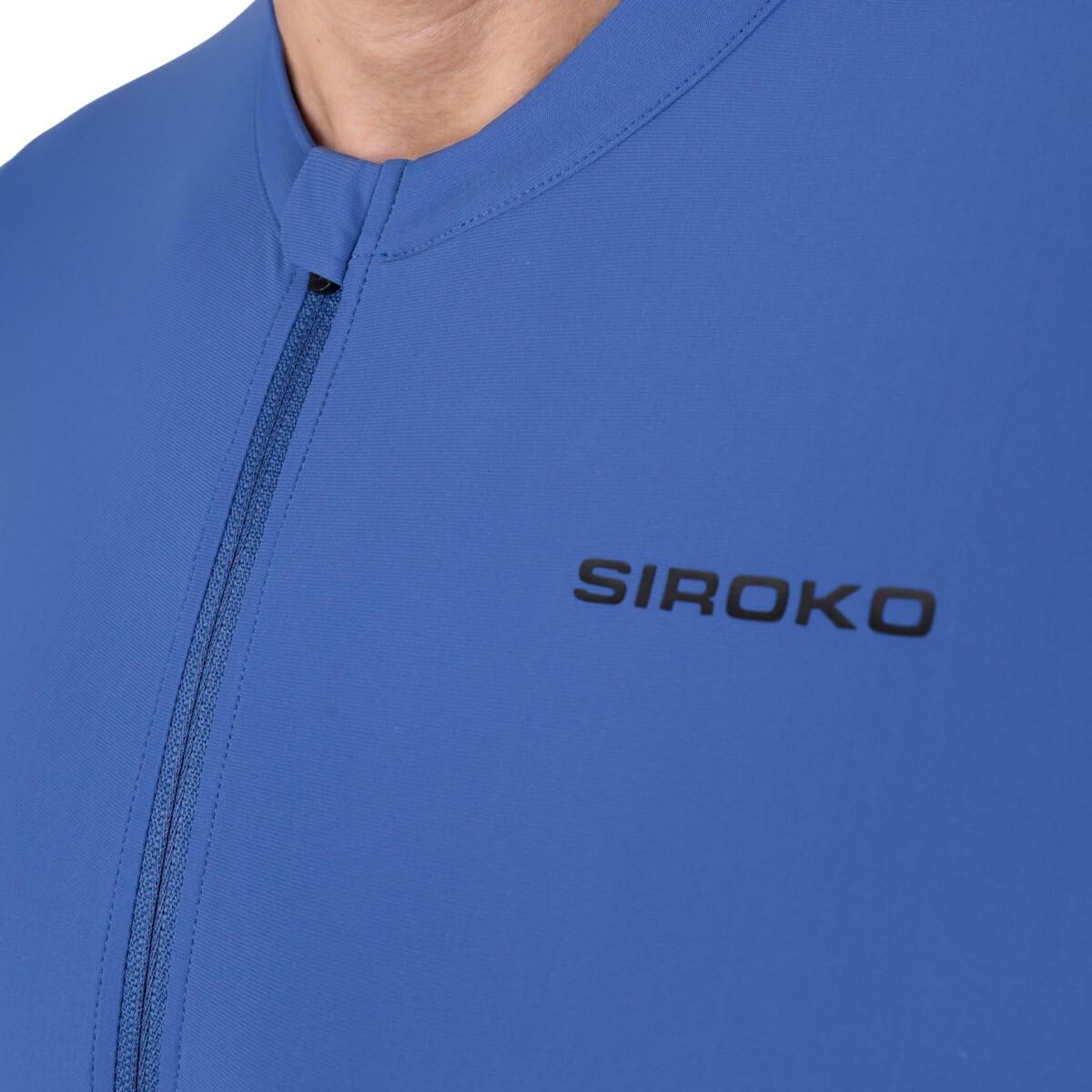 SIROKO Maillot de Gravel Manga Corta Ciclismo GM2 Golden Pedals Blue Azul