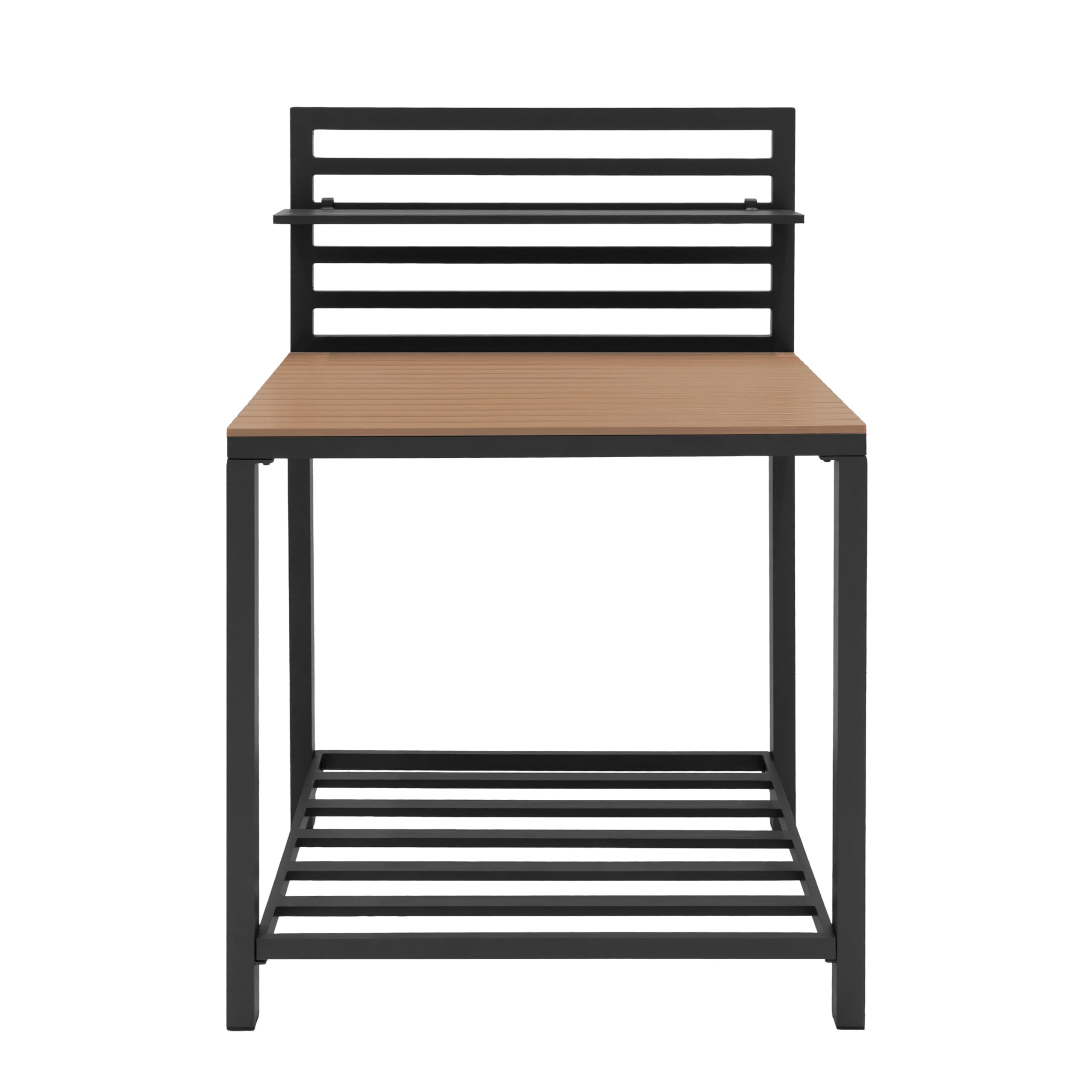 Monster Shop Cucina da Esterno 3 Pezzi Modulare con Lavello e Tavolo Configurazione Angolare o Lineare Alluminio Grigio Antracite Lavello in Acciaio Rubinetto Acqua Fredda Ripiani Regolabili