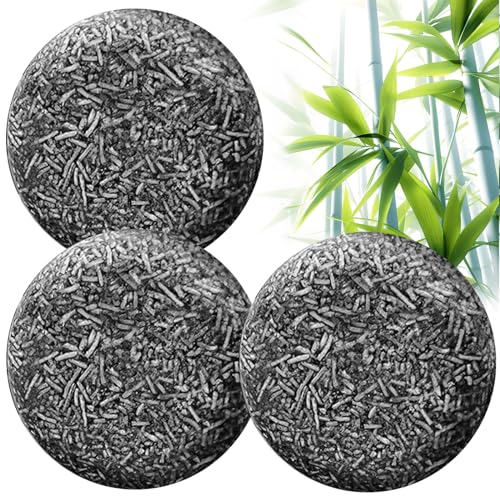 3 Piezas Jabón Gris Brillante,Barra Antigrises,Jabón Gris Con Brillo de Carbón,Jabón Para El Cabello Contra Las Canas Jabón Anti Canas Para Oscurecer Cabello,Para Hombres y Mujeres