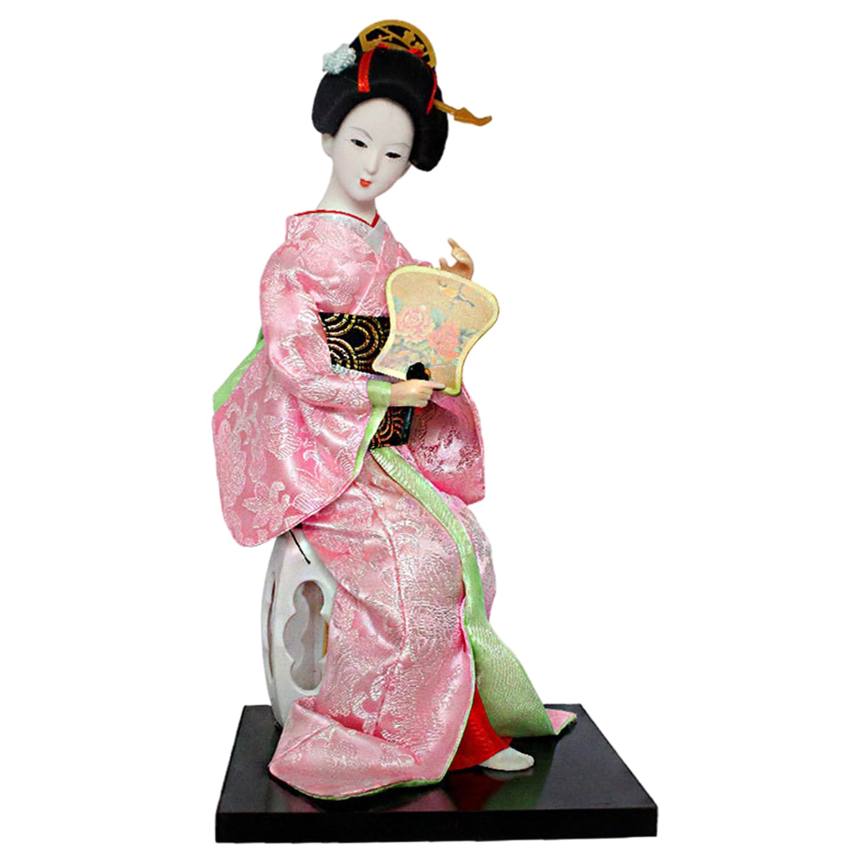 Uanqfegy Traditional Japanese Geisha Doll 12" – Realistic Collectible Kimono Asian Doll for Home Decor & Display, Style 3