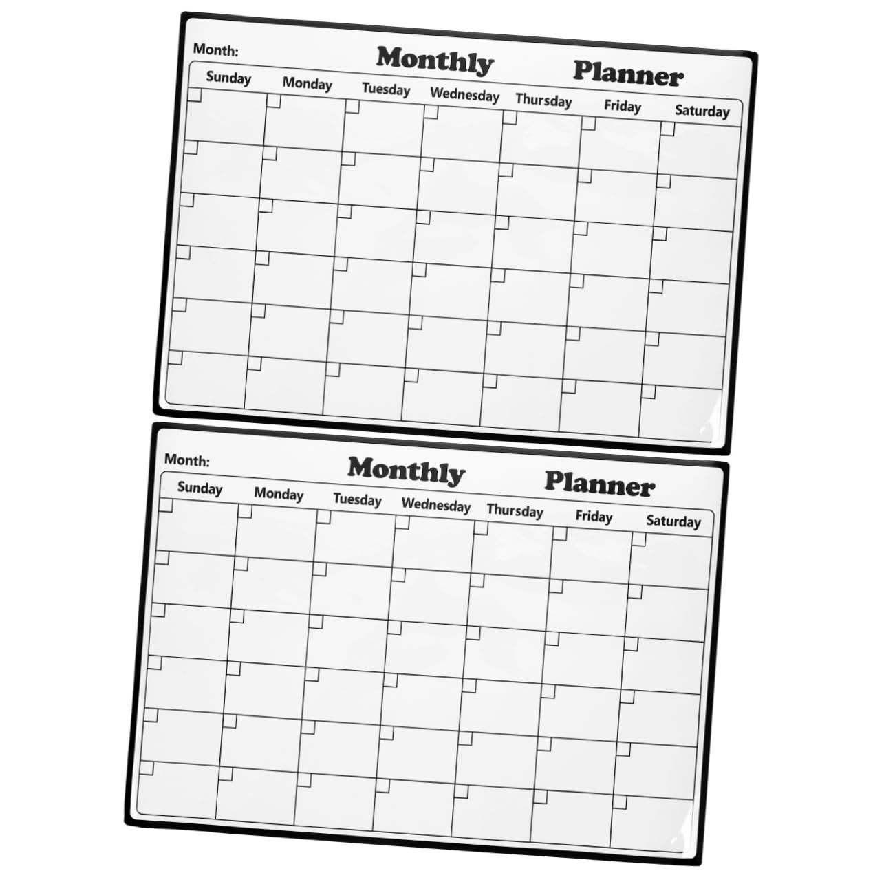 SEWACC 2 Piezas Imán de nevera de calendario pizarra de planificación de listas calendario de pizarra home organizer tablón de anuncios imán de planos de borrado en seco