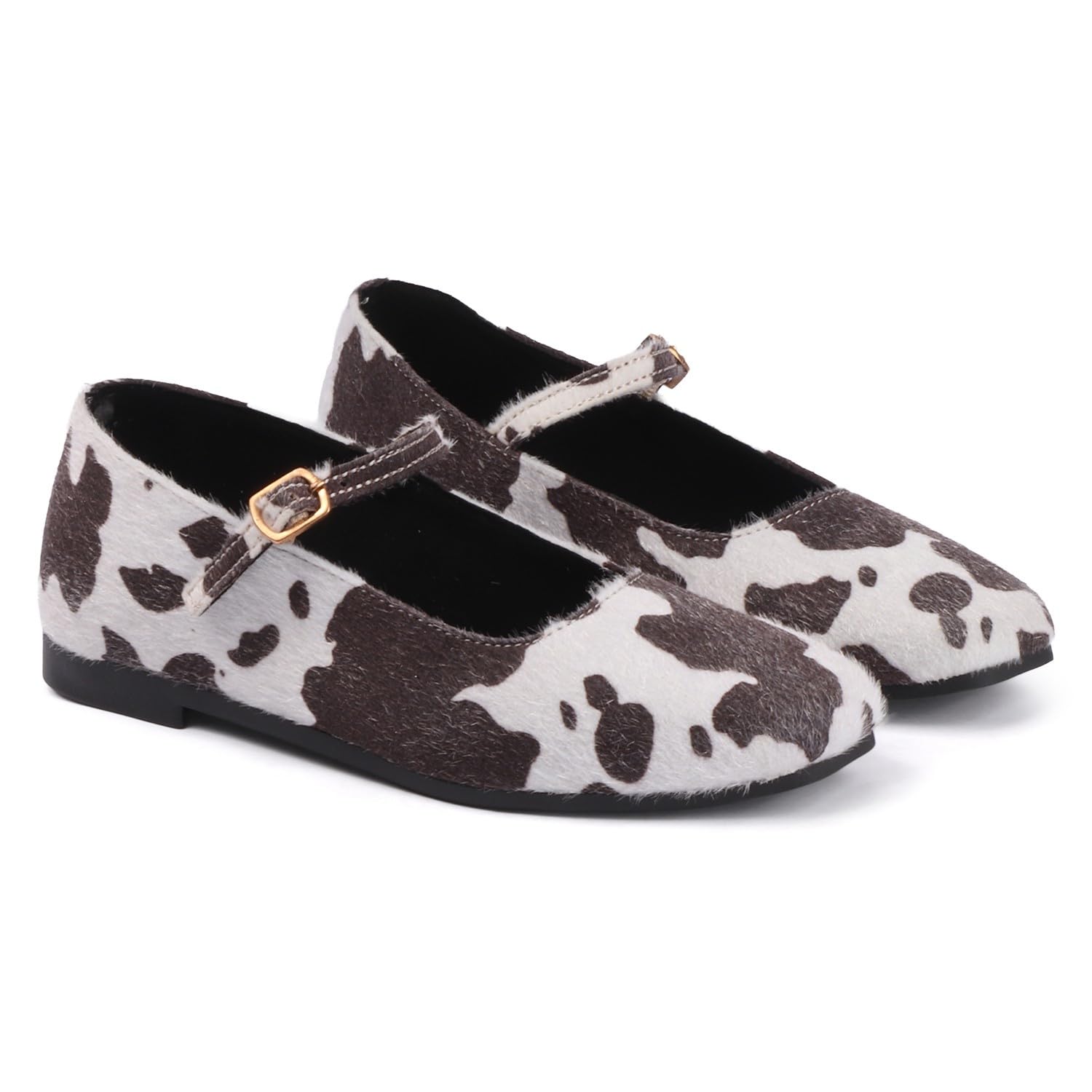 austine Ballet Flats for Women – Slip-On Ballerinas | Square Toe Cushioned Flat Shoes | Office, Casual Leather Bellies for Women-picture-53