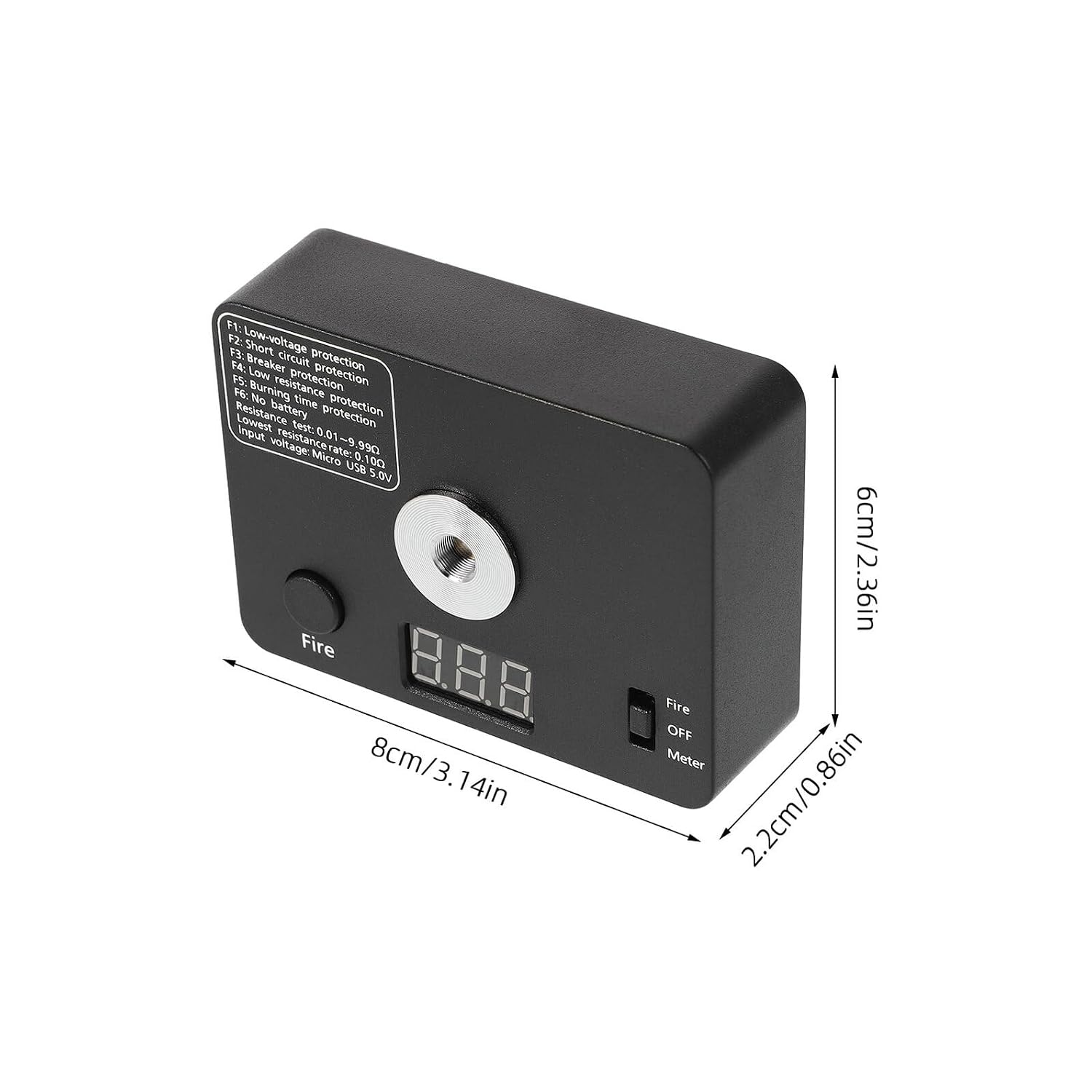 Portable Ohm Resistance Measurement Tool for Electricians Compact Electrical Tester for Circuit Testing and Coil Building Accurate and Safe DIY Handheld