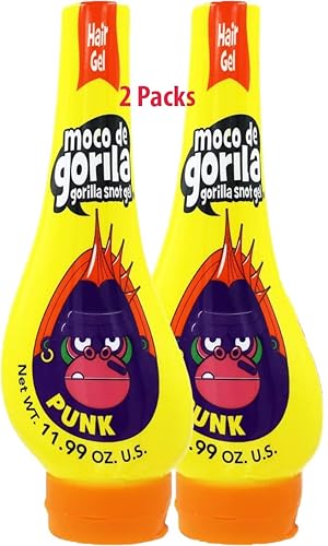 Paquete de 2 Gel Punk para peinado de cabello Moco de Gorila Extreme Hold Gorilla Snot 11.99 oz