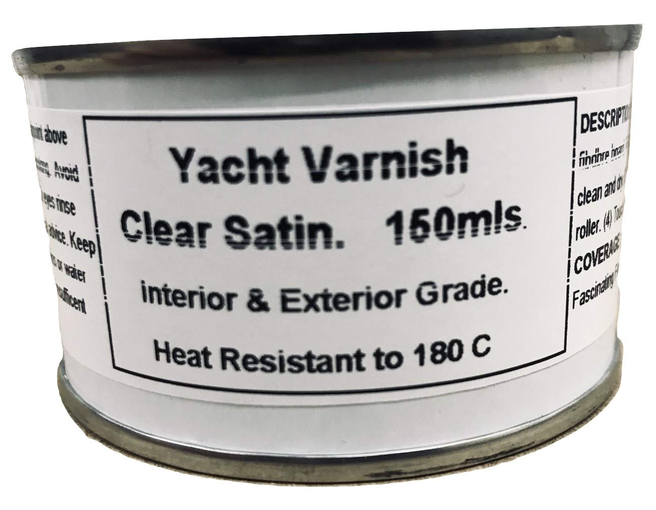 Buy 1 x 150ml Clear Satin Yacht Varnish Interior & Exterior for Timber