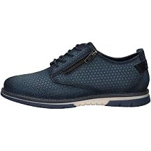 Bugatti Men's Blue Leather Lace-up Oxford Shoes, Size 44 EU