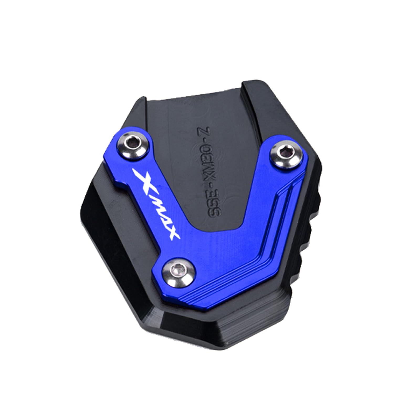 Per XMAX300 XMAX400 Xmax 125 XMAX250 2017-2026 Piastra di prolunga per cavalletto laterale in alluminio per moto Supporto di ingrandimento per cavalletto Accessorio (Blu)