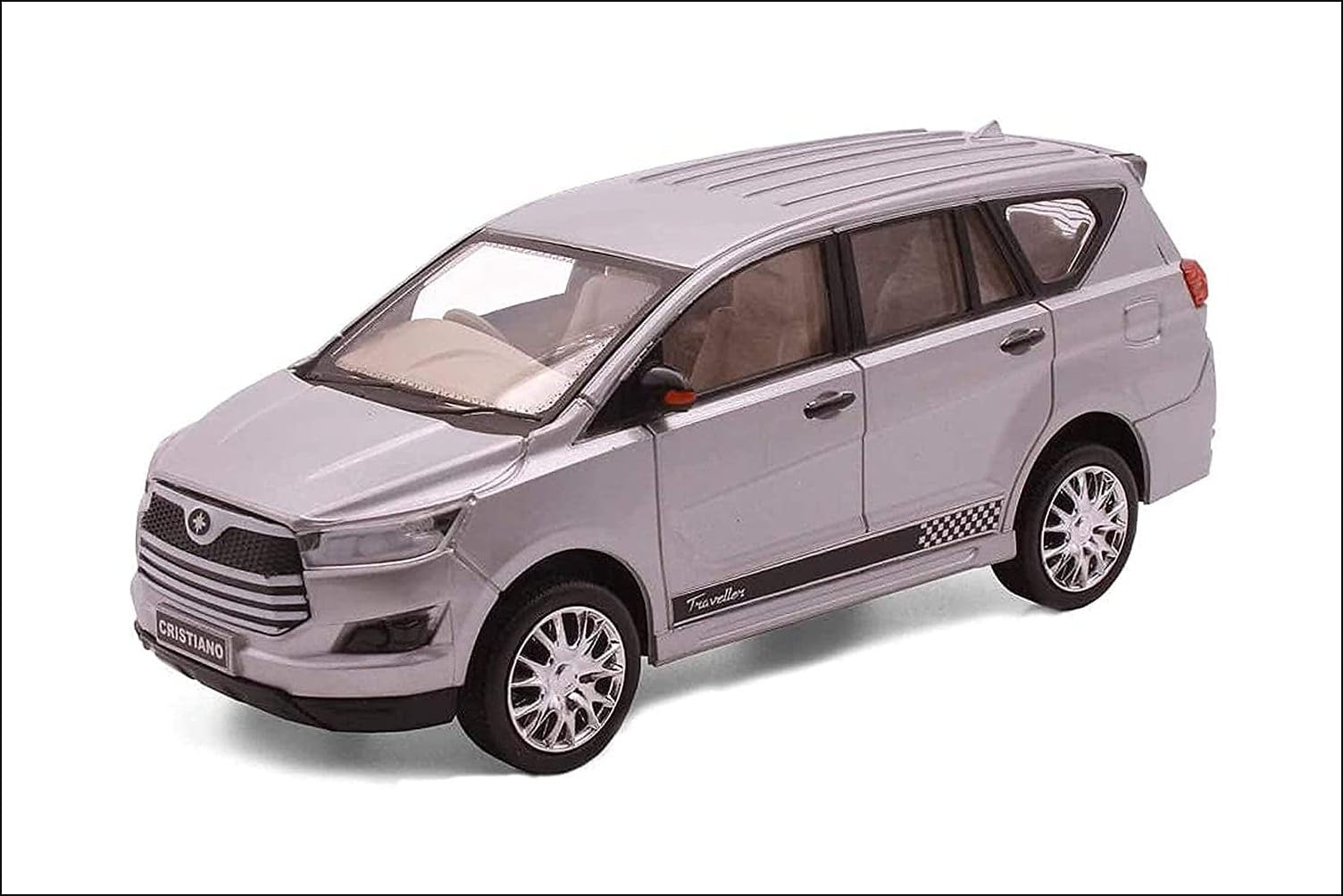 Funkartt 3 Years and Above Innova Crysta Car Toy, Silver