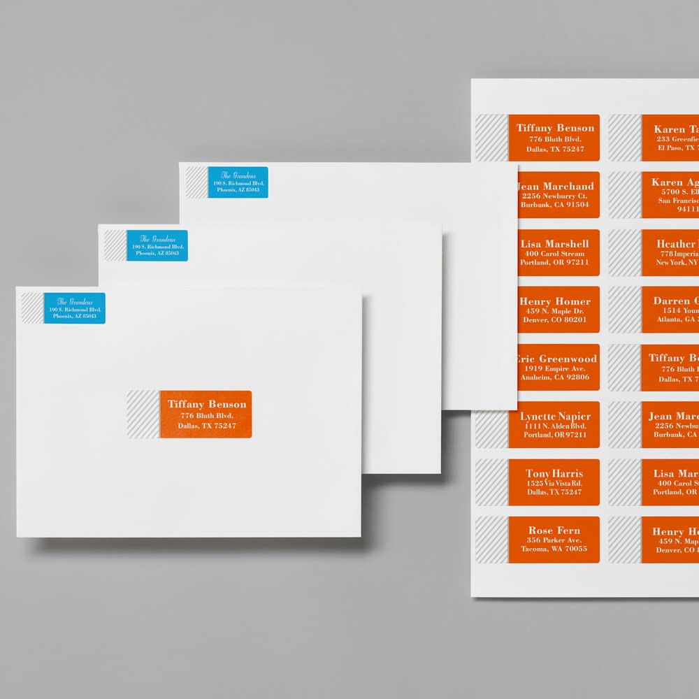 Avery Etichette adesive in carta bianca, rettangolari formato 46x25mm, 40 etichette per foglio, 200 fogli, formato foglio A4, adesivo permanente, stampanti laser e inkjet, scrivibili a mano, 200 fogli