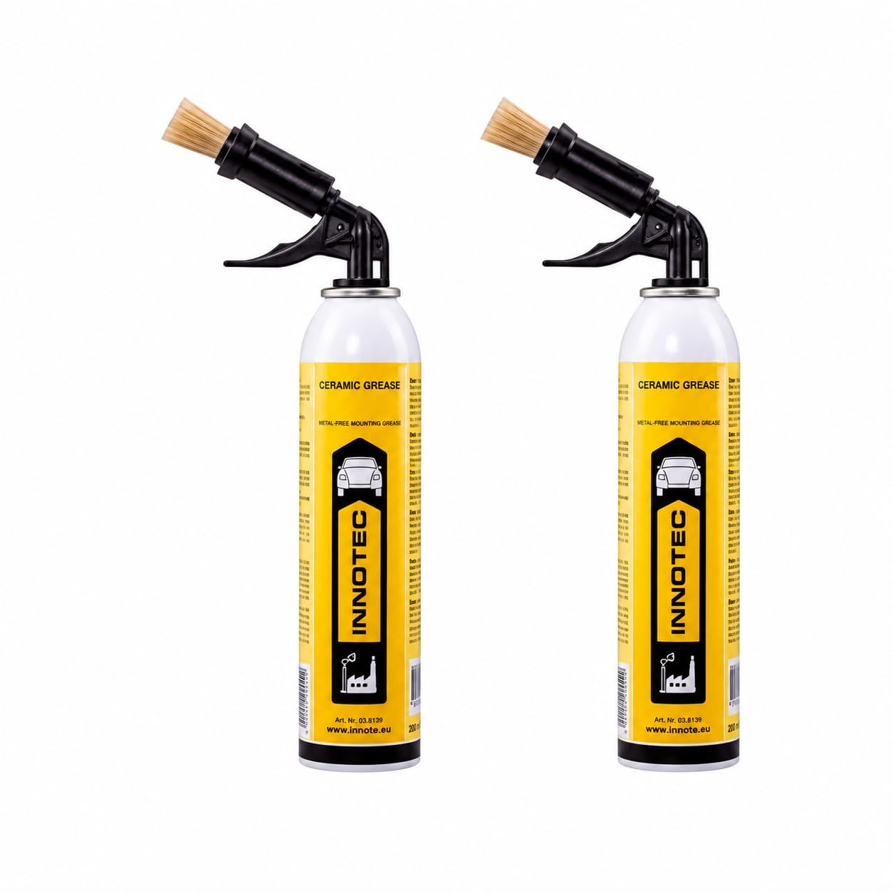 2 Stück Innotec Keramikpaste Ceramic Grease - Keramikfett - Montagepaste mit hoher Druck- und Temperaturbeständigkeit - Bremsen Service Paste - Hochbelastbareer Dauerschmierstoff mit Rostschutzeffekt