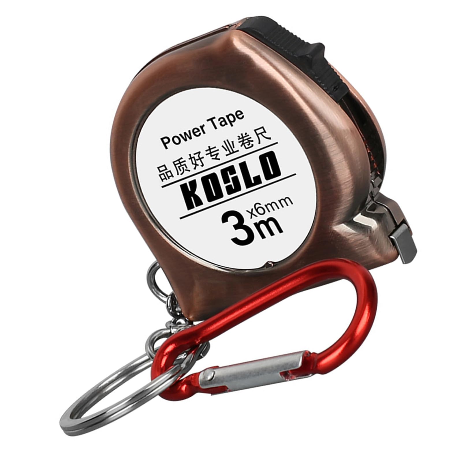 Jazuaiao Miniature Carbon Steel Tape Measure 3Meter with Clip ABS Shell Accurate Measurement Tool for Daily Tasks Home Camping Steel Measuring Tape