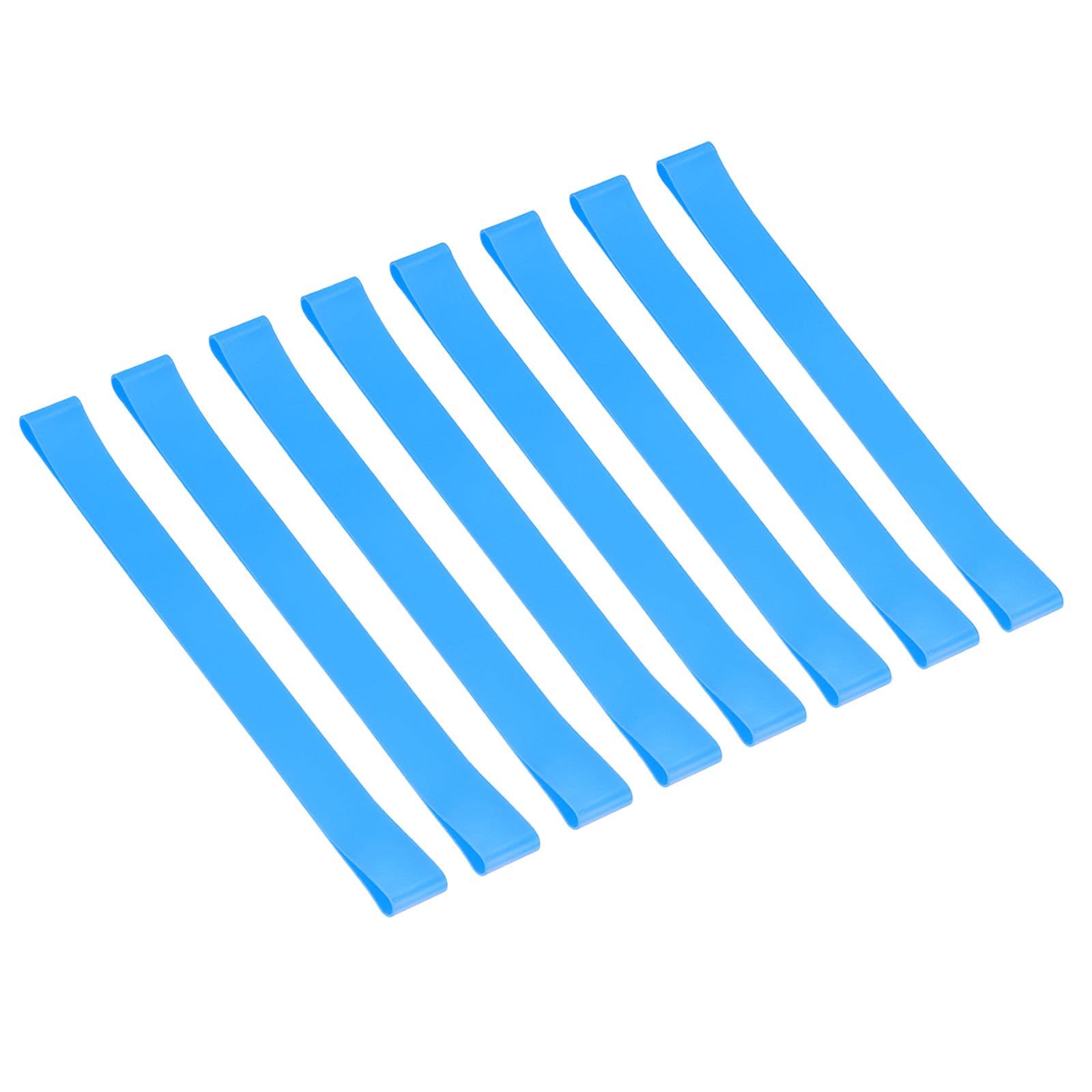 PATIKIL Towel Bands, 8 Pack Elastic Towel Clips Cruise Essentials Windproof Silicone Beach Towel Straps for Beach Pool Cruise Chairs, Sky Blue