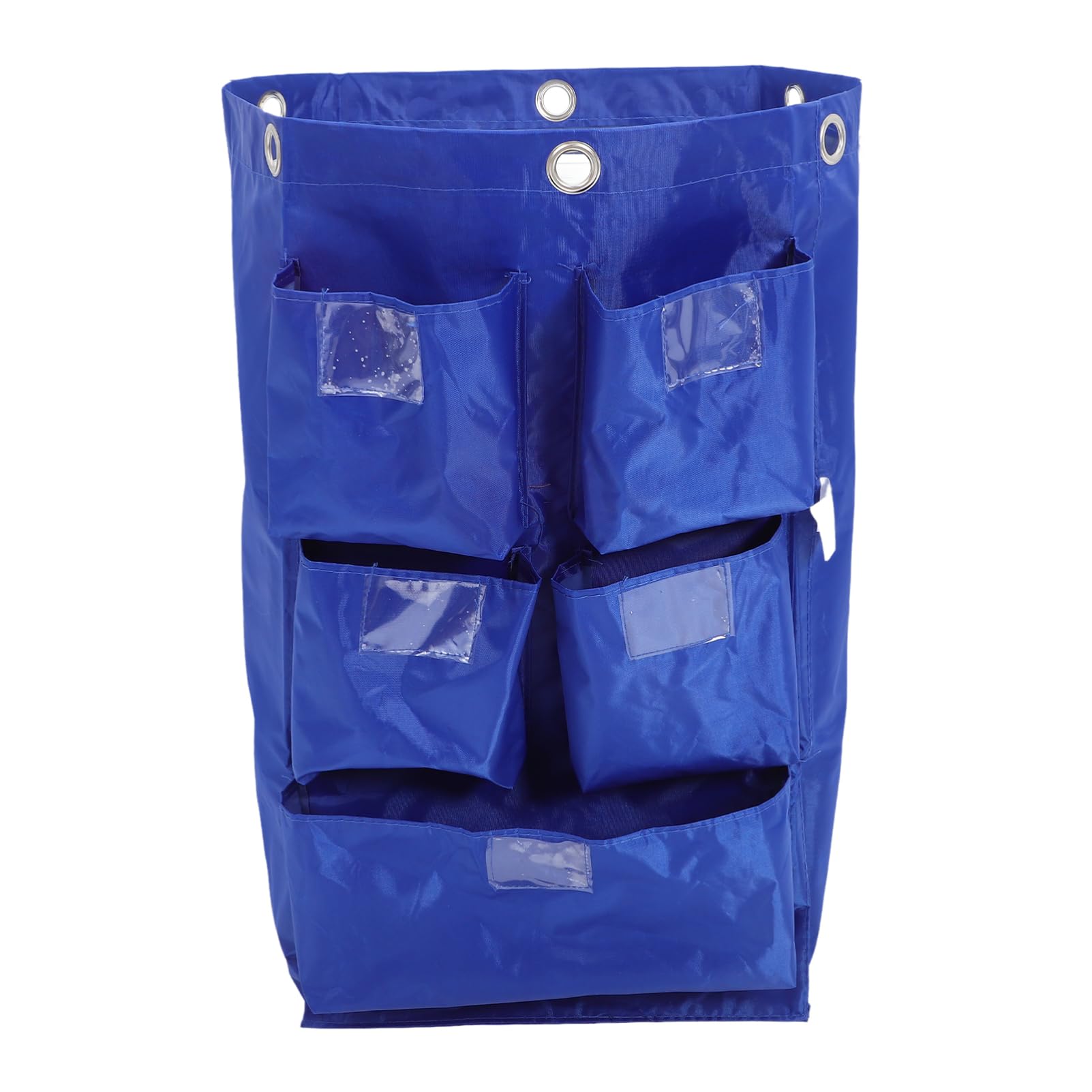 Bolsa de Limpieza para Carrito Tejido Oxford Azul, Reutilizable y Diseño Multifuncional Adecuado para Limpieza y Mantenimiento en Hoteles