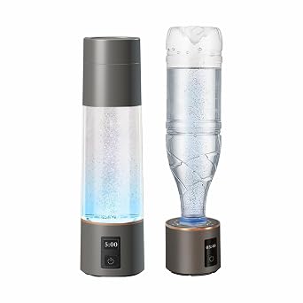 2024 Hydrogen Rich Water Cup Generator Portable Rechargeable Healthy Water Bottle New SPE PEM Technology Water Ionizer with Beautiful LED Indicator Up to 3000 ppb 270ML