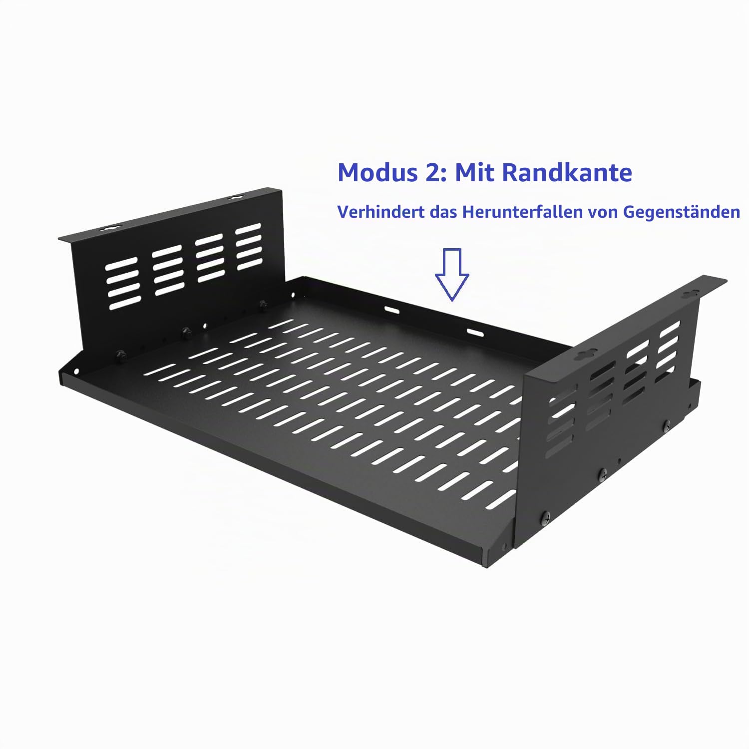Untertisch-Computer-Halterung für SFF-Computer und PCs mit kleinem Formfaktor, platzsparend, 43.9x10.2x30.5 cm, PS4 Slim, PS4 Pro für Gaming unter dem Schreibtisch