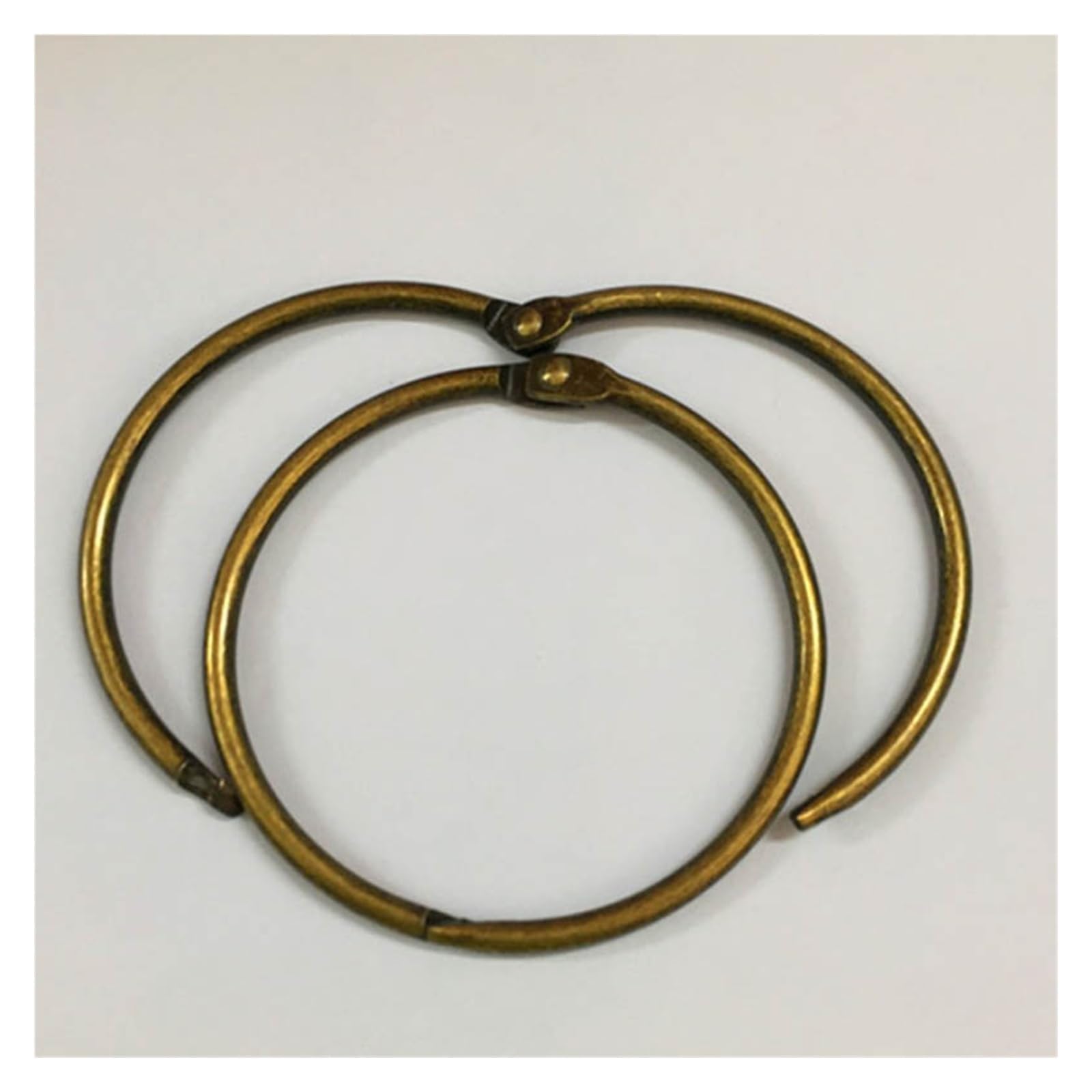 Anillos de encuadernación de metal Anillo de libro, 100 piezas Anillos de encuadernación de metal Bronce 15-44 mm(20mm)