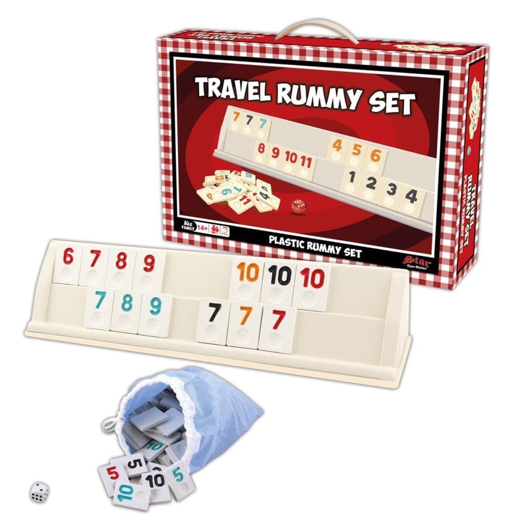 Nessiworld 1010402 Travel Rummy Set,Star okey
