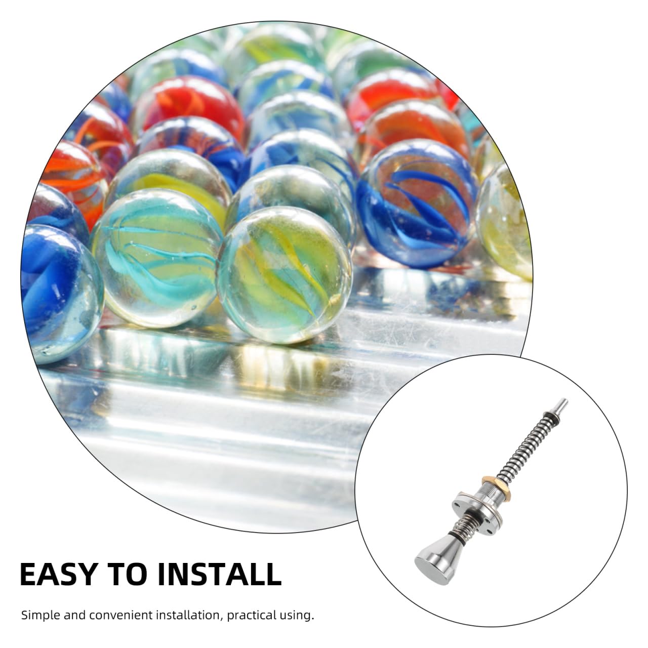 ibasenice Accessoires de Levier de Flipper pour Flipper Barre à Ressort pour Barre de Machine à sous Tireur à sous Petites pièces de Pièces de Jouet Alliage argenté