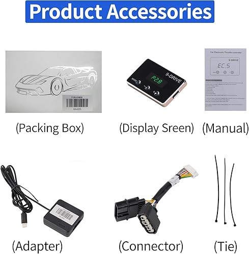 Miniatura 68 de Controlador de respuesta del acelerador, acelerador de pedal de carreras electrónico inteligente de 9 modos para Toyota 4Runner Tundra Land Cruiser