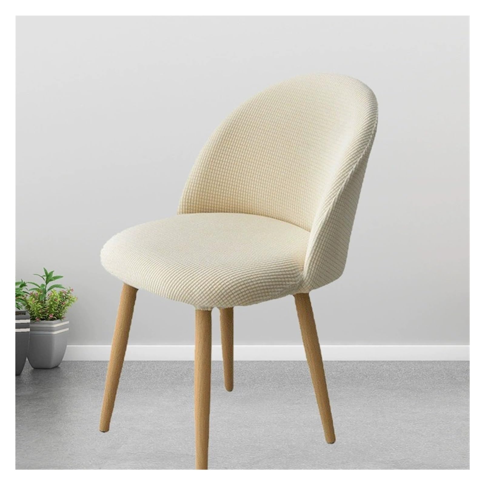 Housses de tabouret de bar extensibles avec dossier lot de 2 pour chaises de salle à manger