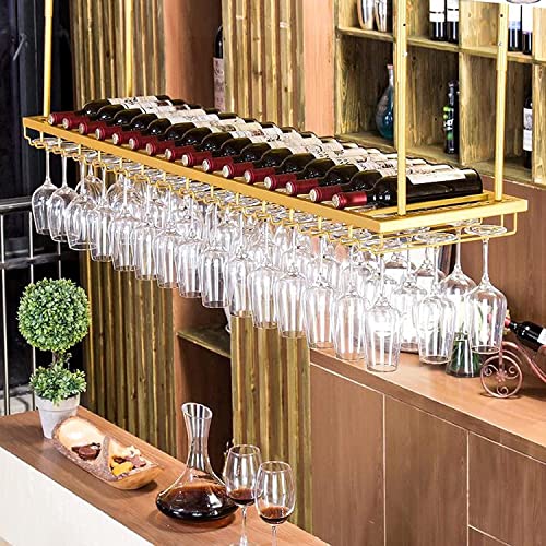 Casier à vin en métal suspendu pour optimiser les petits espaces
