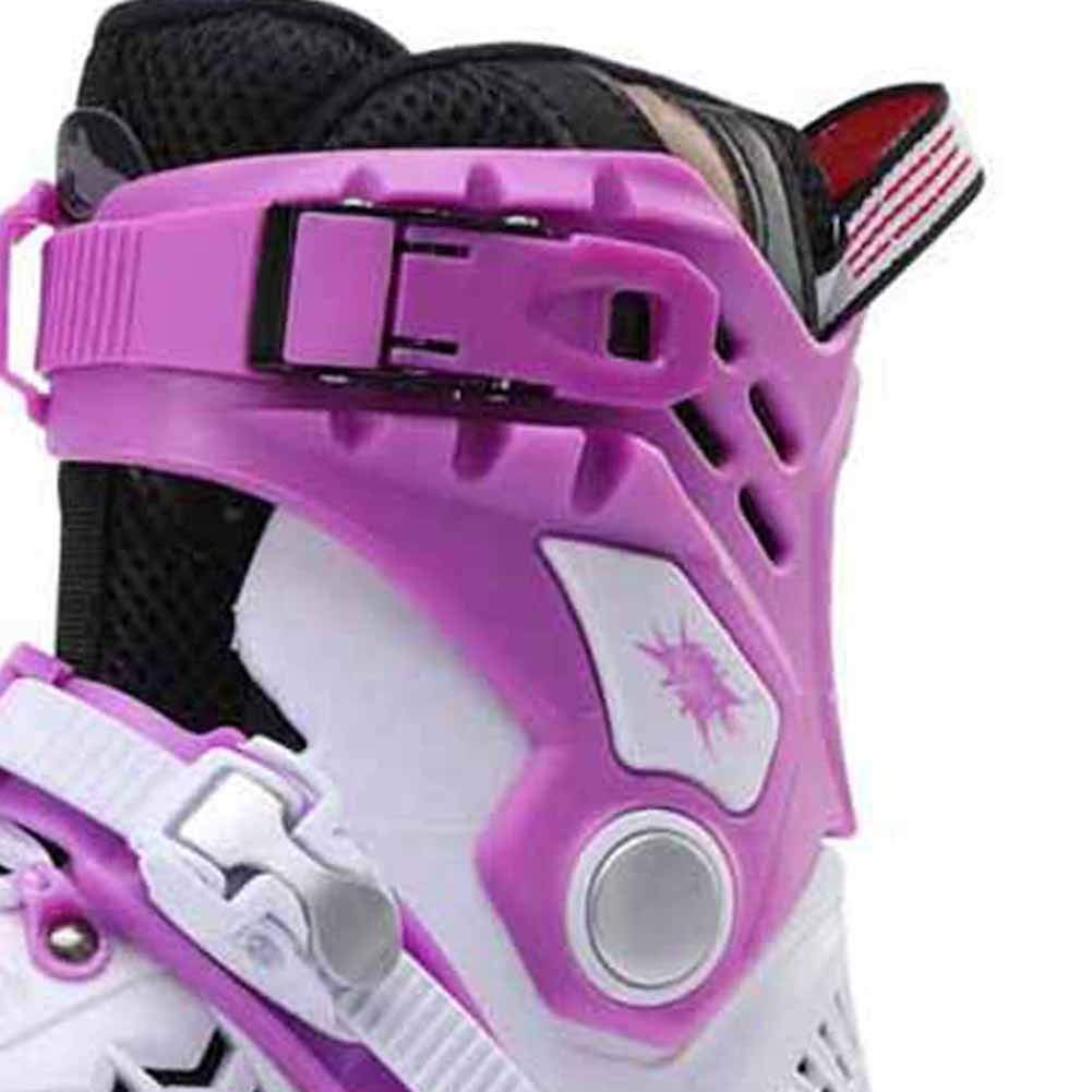 Kids Globe Pattini In Linea Street Rider - Regolabili 39-42, Rosa/Grigio, Telaio Alluminio ABEC7