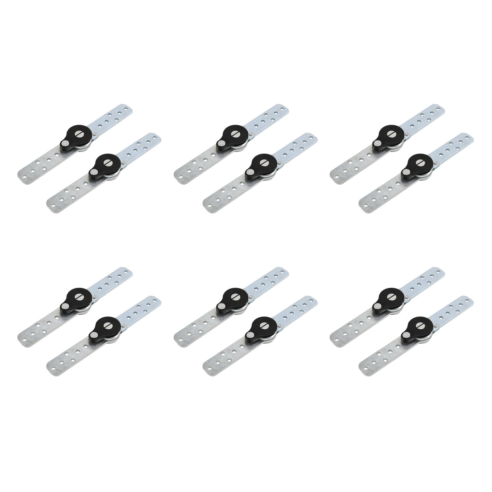 Jnchdghwa Silver 12X Lot Furniture Adjustable Angle Adjuster Mechanism Hinge Hardware Sofa Headrest Hinge Bed Bedding Ratchet