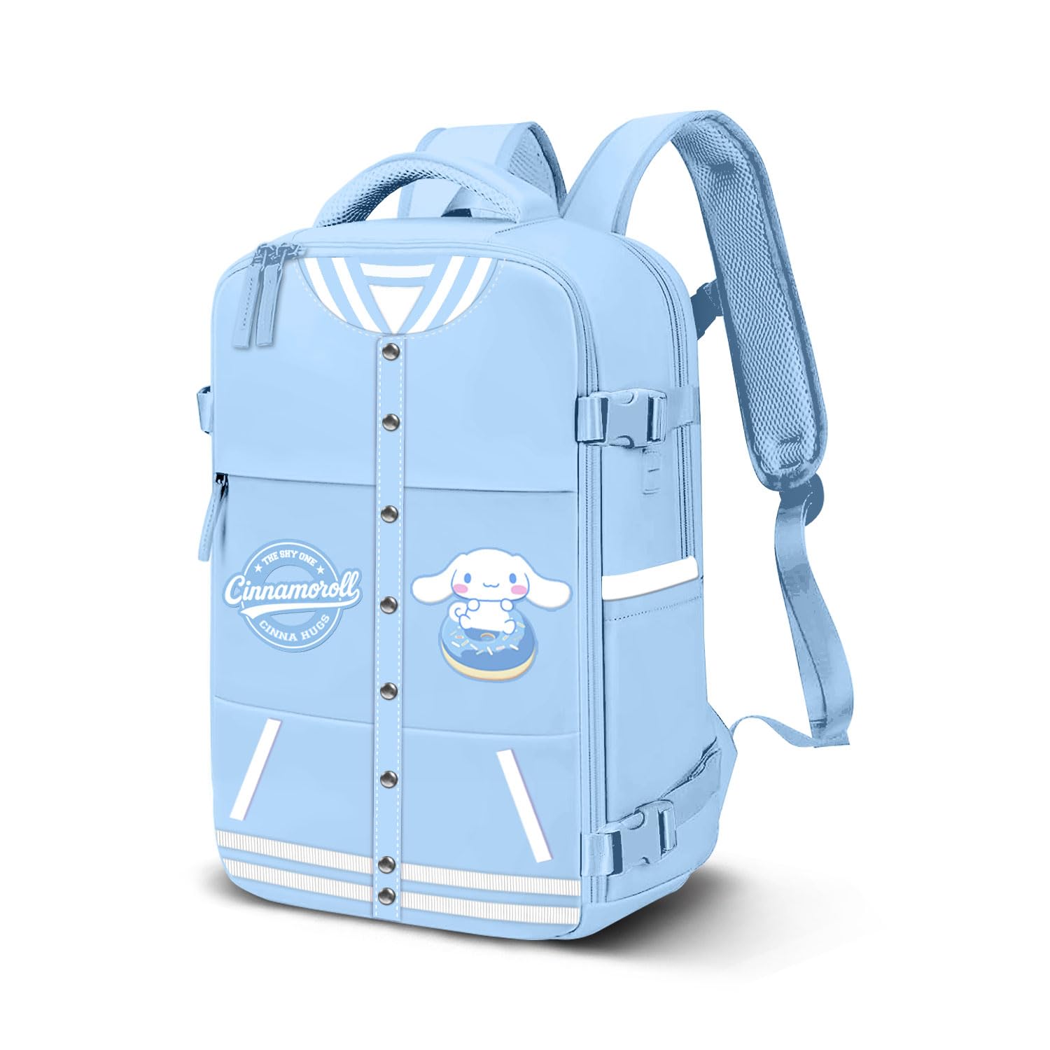 Hello Kitty Cinnamoroll Varsity-Mercury Backpack 2.0 Underseat Cabin Bag 40x20x25cm, Blue, Capacity 20 L