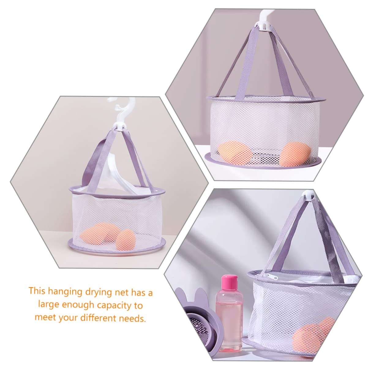 minkissy 1 set Pad Powder Mesh Sponge Cleaning Purple with - Drying Eggs Silicone Puff Rack Makeup for Scrubber Net Home Hanging Cleaner Bowl Salon Dryer Decor Mat Brush
