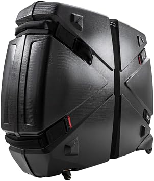 B&W Bike Guard Curv Hard Shell Bike Case - Curv Material 12x Stronger Than ABS - Road, Triathlon, Mountain Bikes up to 29 Inch - 24 lb - TSA Approved, Air Travel