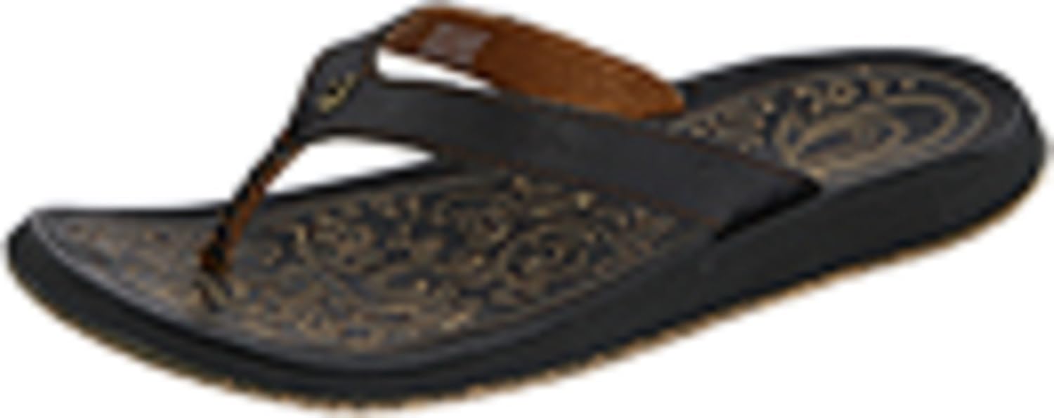 OluKai Women's Paniolo Sandal - Black/Black - Women's size 8