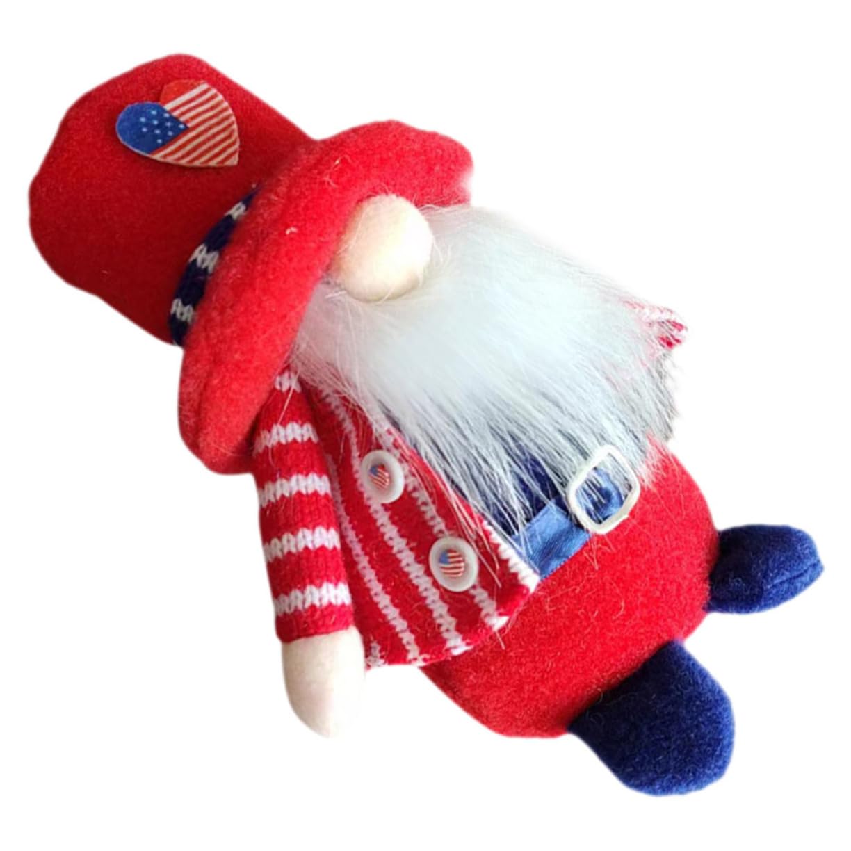Zerodeko 3stücke Independence Day GNOME Dekoration Handgefertigte GNOME Puppe Mit Hut Für Lustige Und Einzigartige Tischdeko Für Independence Day Und Feierlichkeiten