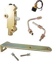 DOVOSO PV2 Brass Disc/Drum Brake Proportioning Valve Kit with Mount Bracket for Chevy Buick Classics - Replaces 172-1353