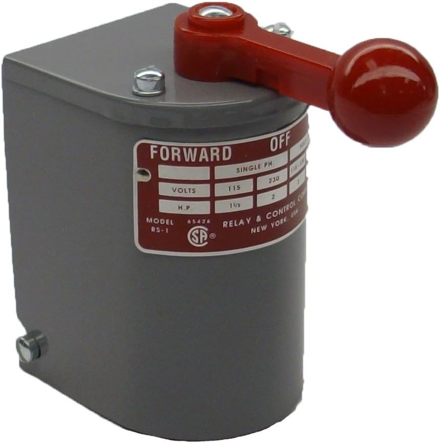 1.5 hp - 2 hp Electric Motor Reversing Drum Switch - Position = Maintained # RS-1