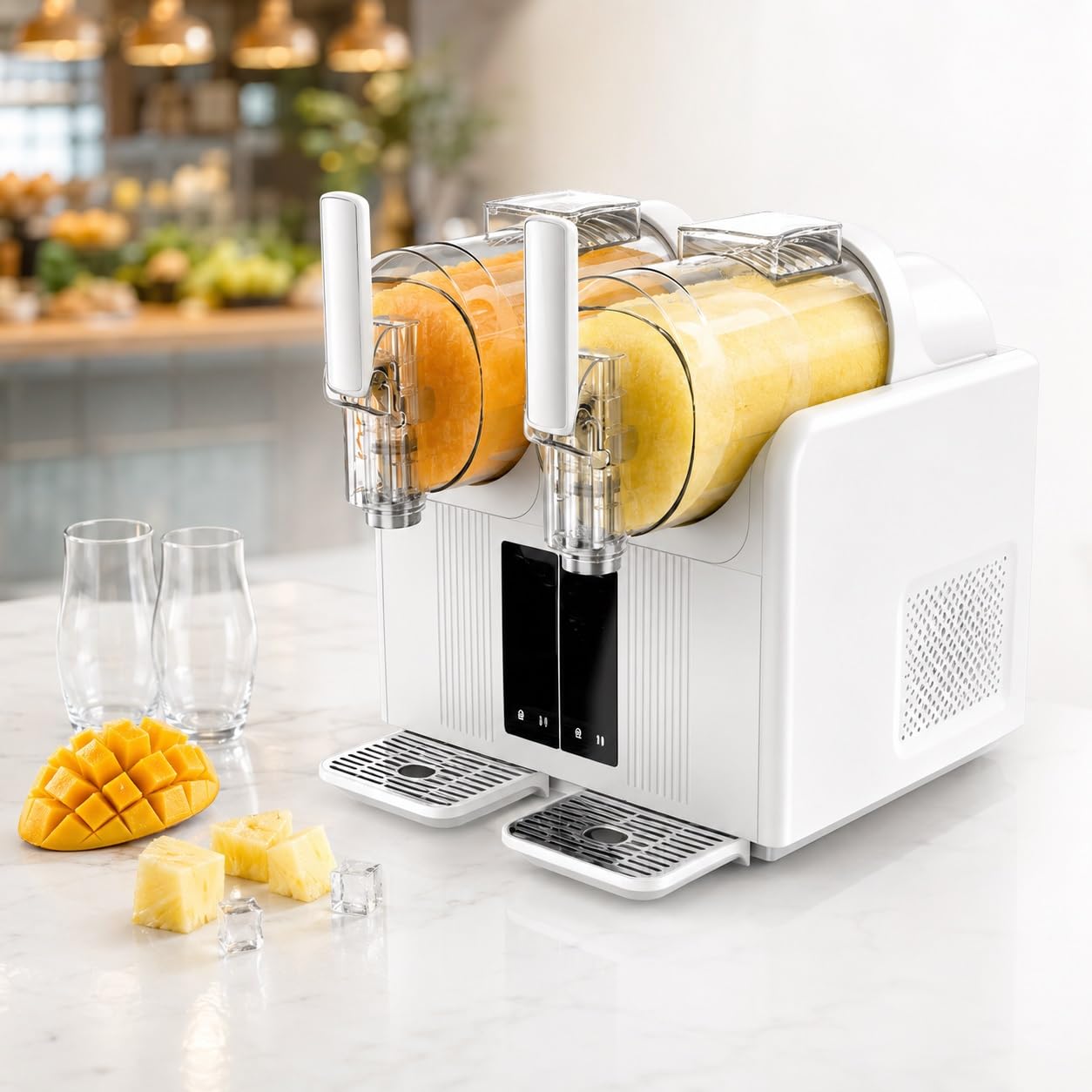 2 x 2,4 L Machine a Glace Italienne pour Particulier