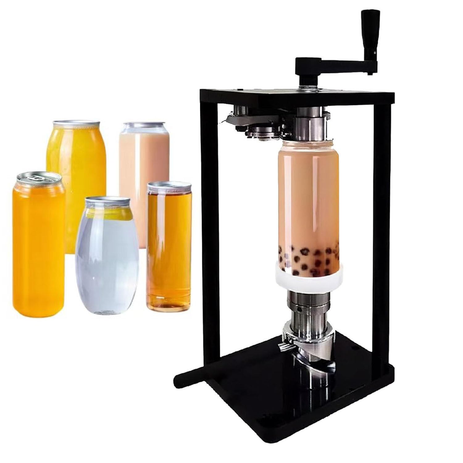 Selladora manual de latas de cerveza, jugos y café, ideal para envasar bebidas artesanales