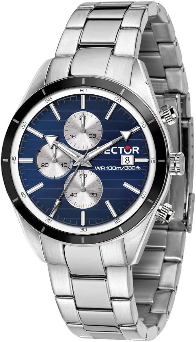 Sector No Limits Orologio da uomo, Collezione 770, movimento al quarzo, cronografo, in acciaio - R3273616007