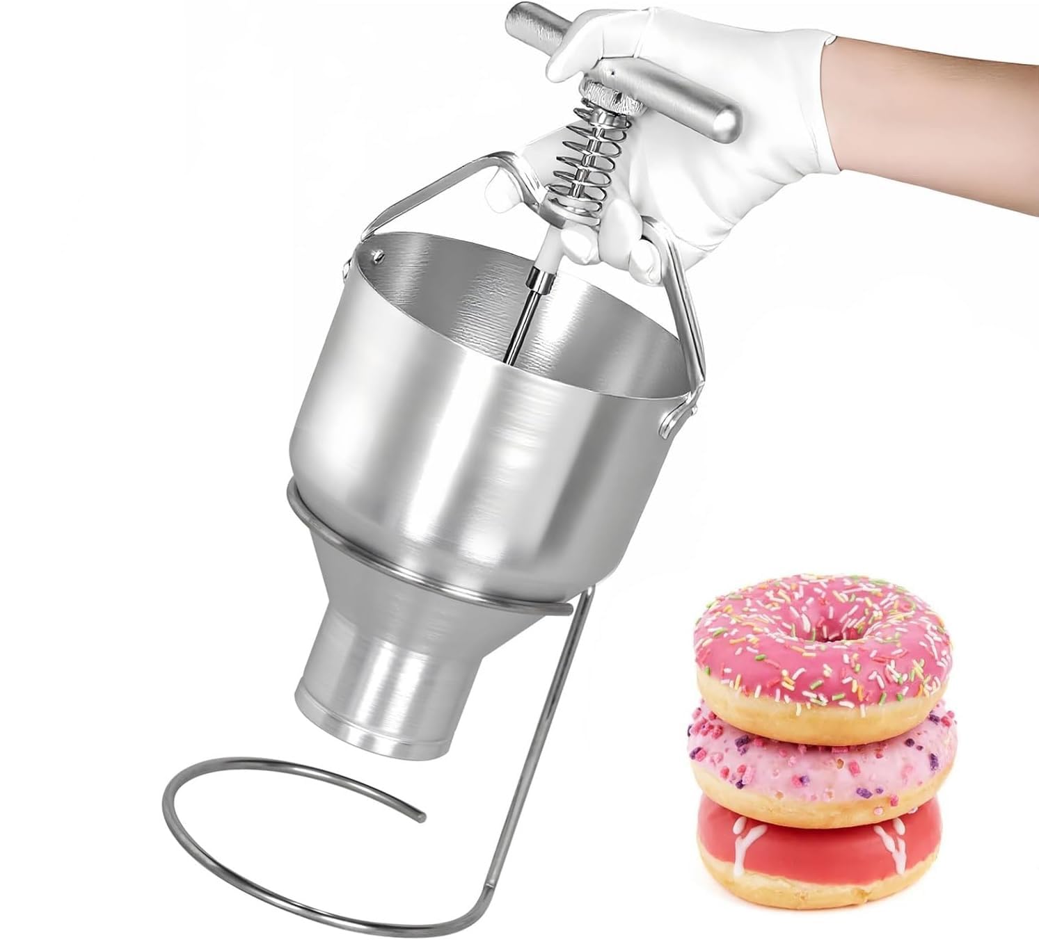 Depositador De Donuts Manual 3L Con Soporte