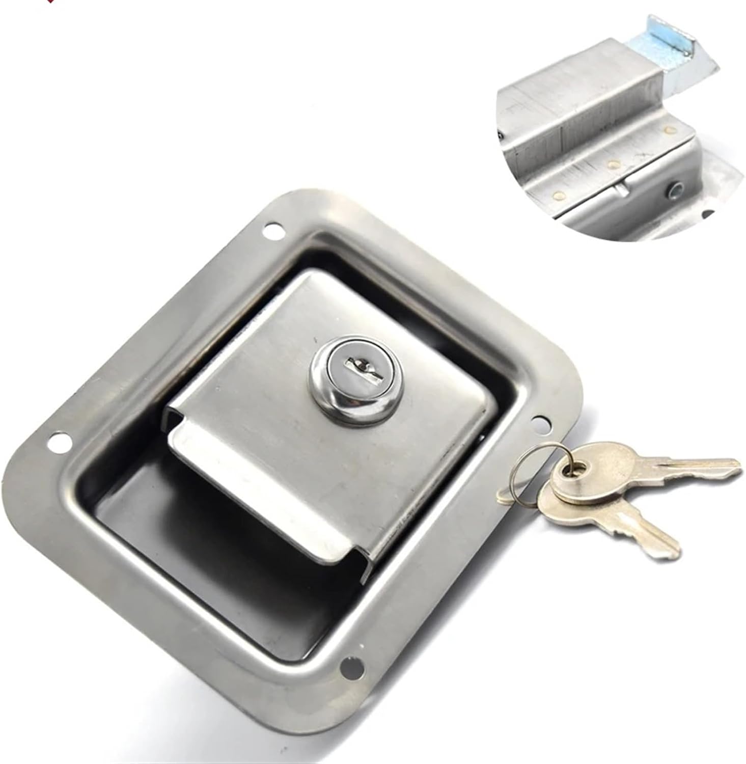 Stainless Handle Cinet Lock for RV Truck Pickup Trunk Accessories Bus Car MS216 1Pcs