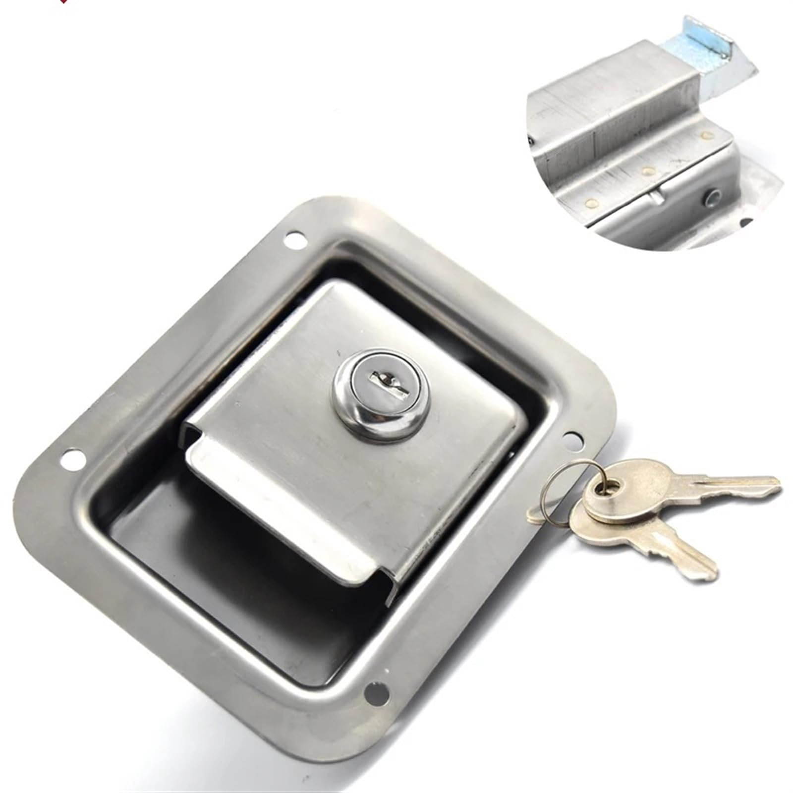 Wqgqpxob One Color Stainless Handle Cinet Lock For Rv Truck Pickup Trunk Accessories Bus Car Ms216 1Pcs