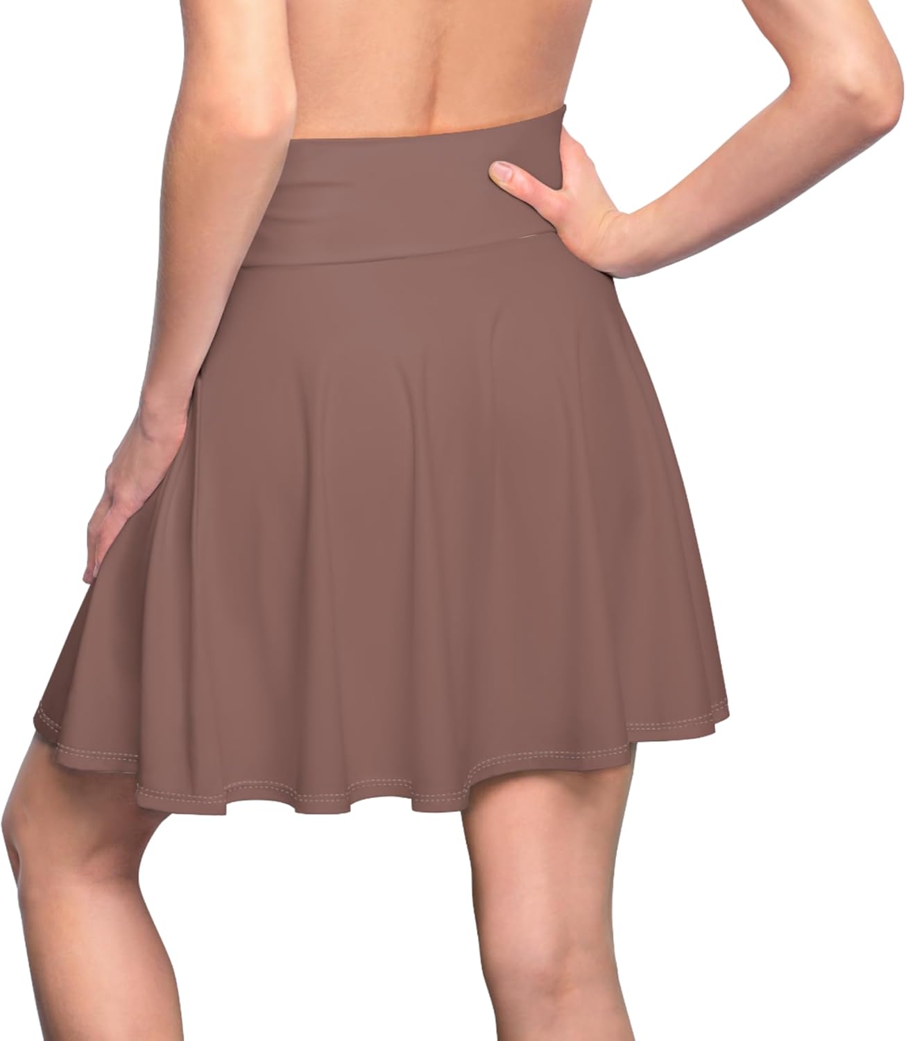 Solid Mauve Skater Skirt