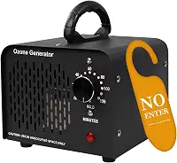 Gerador de ozônio, purificadores de ar O3, eliminador de odores, máquina de ozônio de alta capacidade, purificador de ar ionizador de ozônio para casa, comercial, industrial (preto, 60.000 mg/h)