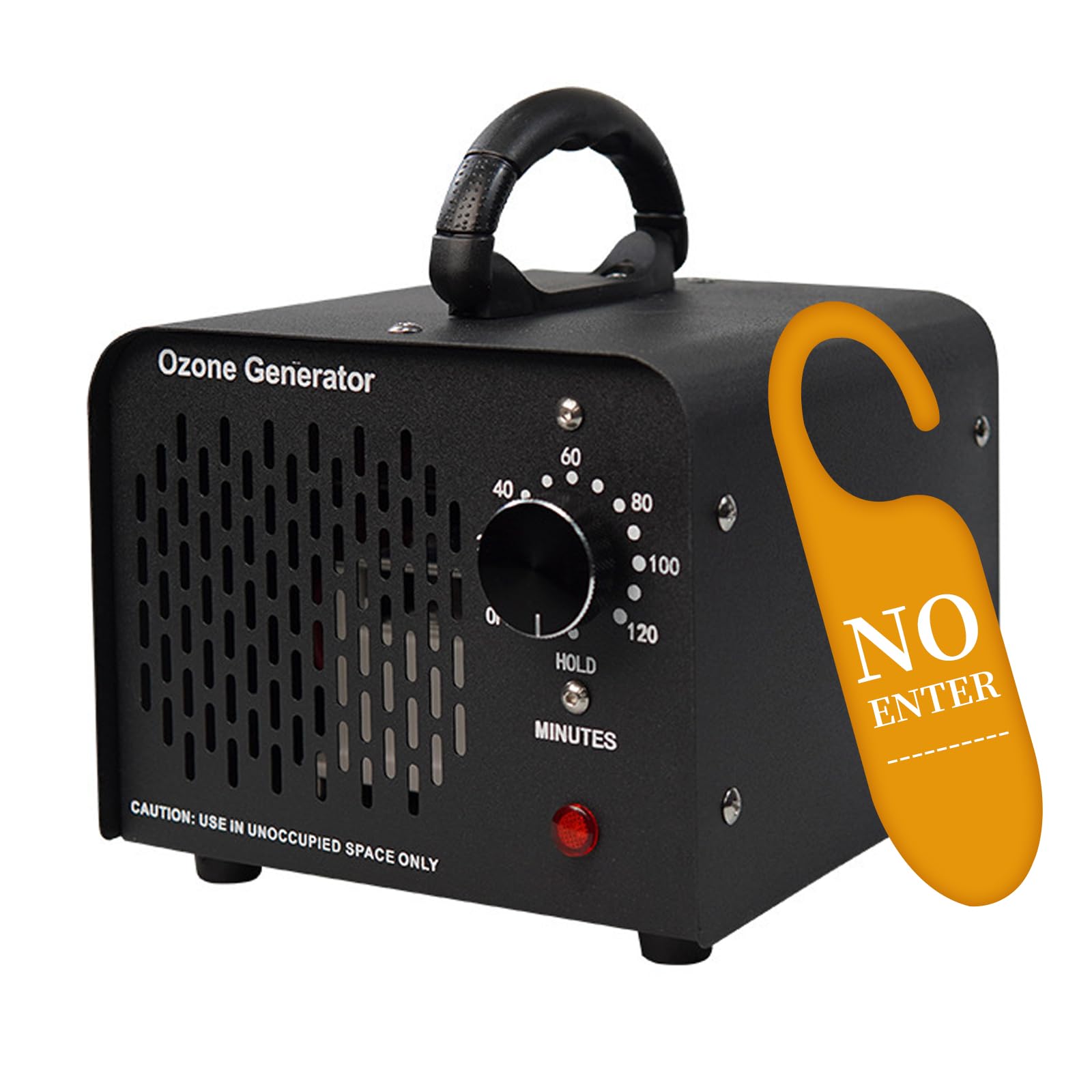 Ozone Generator, O3 Air Purifiers Odor Eliminator, High Capacity Ozone Machine, Ionizer Air Purifier Ozone for Home, Commercial, Industrial (Black,60000mg/h)