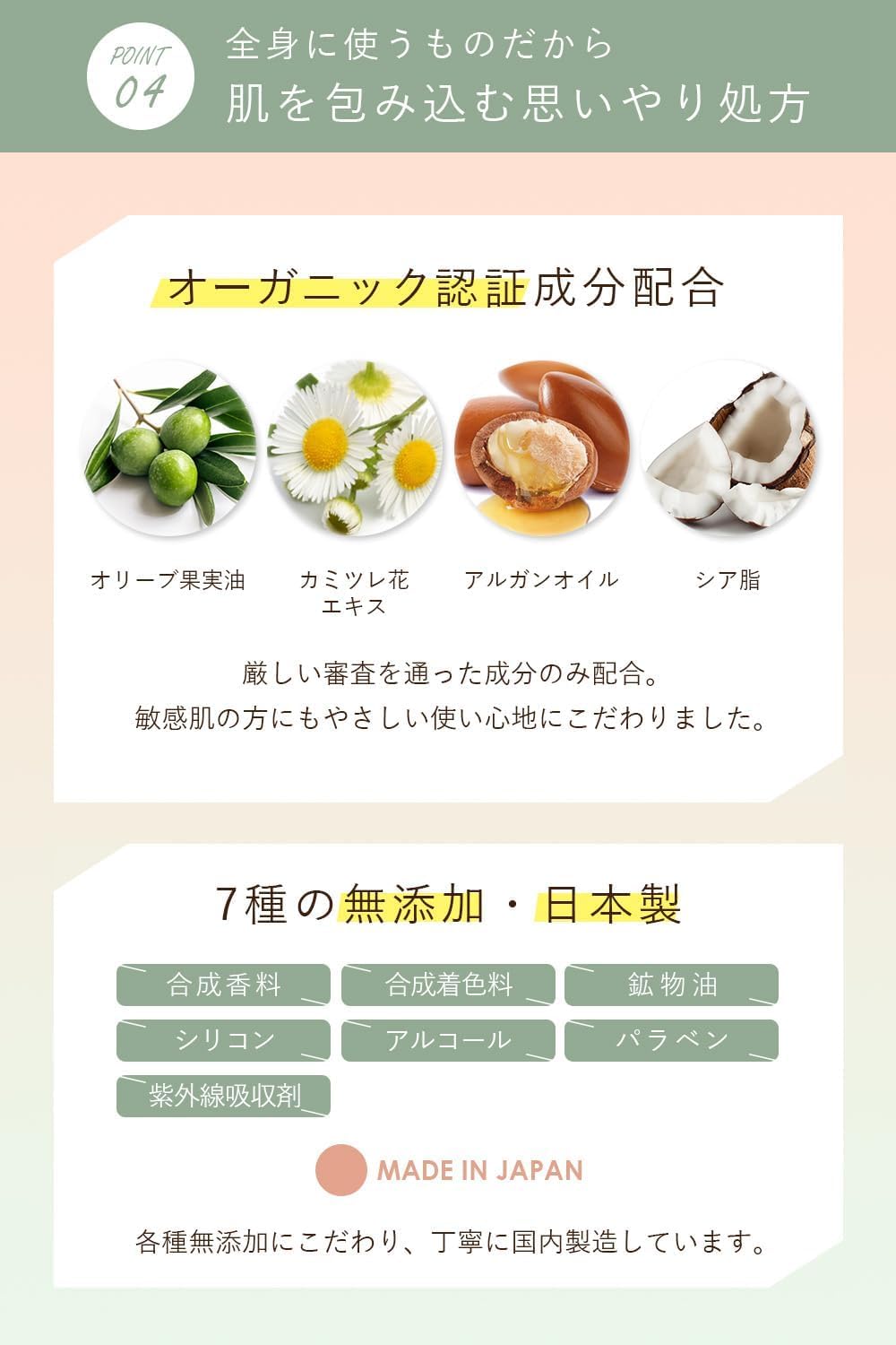 オルナ オーガニック ボディクリーム メンズ にも 全身 保湿 乾燥肌 用 ボディミルク 無添加 200g