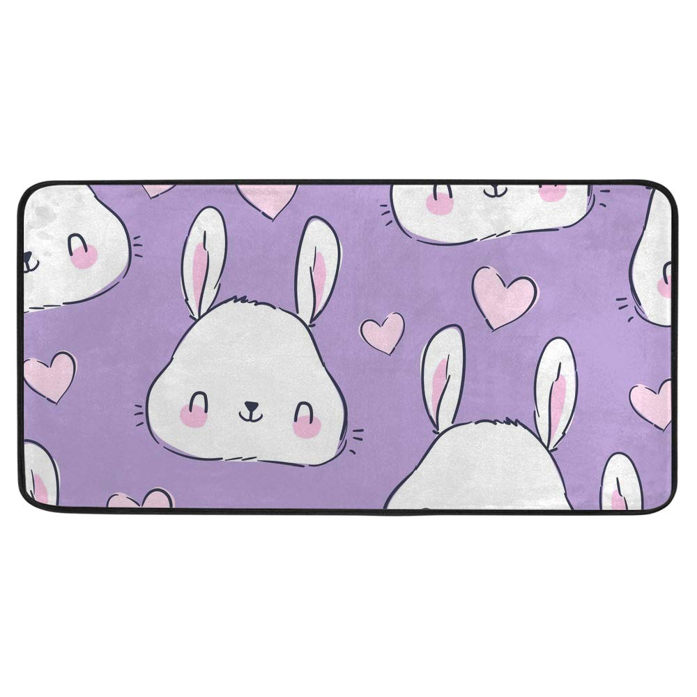 Tapis de cuisine 39x20 antidérapant en alpaga lavable en machine couleur 2